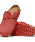 Birkenstock - Clogs - Birkenstock Boston Corduroy sienna red