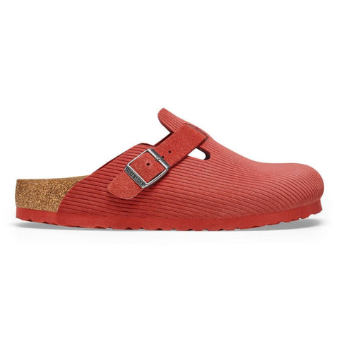 Birkenstock - Clogs - Birkenstock Boston Corduroy sienna red