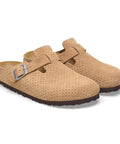 Birkenstock - Clogs - Birkenstock Boston Emboss Dots new beige