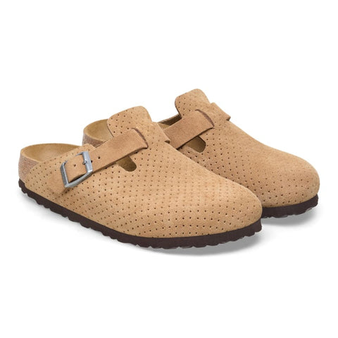 Birkenstock - Clogs - Birkenstock Boston Emboss Dots new beige