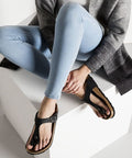Birkenstock - Zehentrenner - Birkenstock Gizeh Nubuk geölt (Weite: breit)