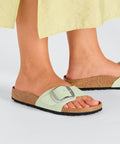 Birkenstock - Sandalen - Birkenstock Madrid Big Buckle faded lime