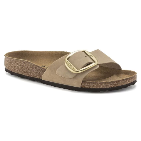 Birkenstock Madrid Big Buckle natural leather sandcastle