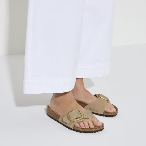 Birkenstock Madrid Big Buckle natural leather sandcastle