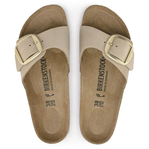 Birkenstock Madrid Big Buckle natural leather sandcastle