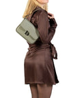 Burkely - Schultertaschen - Burkely Modest Meghan Satchel light green