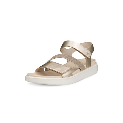 Ecco - Sandalen - Ecco Sandale Flowt pure white gold