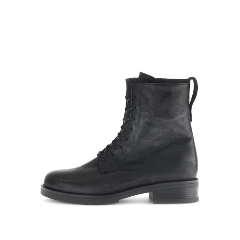 Gabor - Schnürboots - Gabor Schnürboot schwarz Lammfell