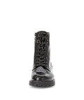 Gabor - Schnürboots - Gabor Schnürstiefelette Knautschlack schwarz
