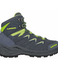 Lowa - Trekkingschuhe - Lowa Trekkingschuh Innox Pro GTX mid stahlblau/limone