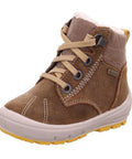 Superfit - Winterboots - Superfit Schnürboot Groovy braun/gelb