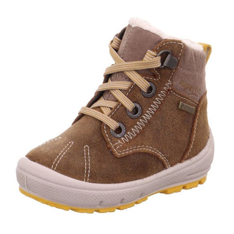 Superfit - Winterboots - Superfit Schnürboot Groovy braun/gelb