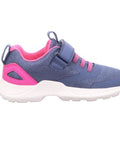 Superfit - Sneakers - Superfit Sneaker Rush blau/rosa