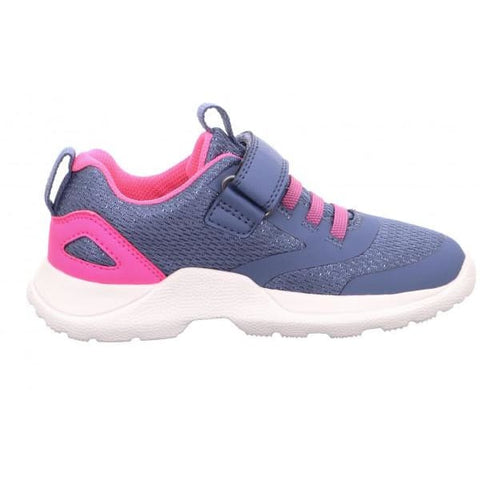 Superfit - Sneakers - Superfit Sneaker Rush blau/rosa