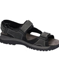 Waldläufer - Sandalen - Waldläufer Sandale H-Taro schwarz/asphalt