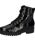 Waldläufer - Schnürstiefeletten - Waldläufer Schnürstiefelette H-Hanako lack/schwarz