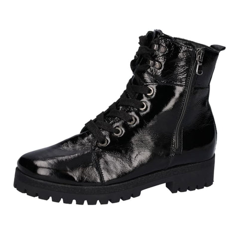 Waldläufer - Schnürstiefeletten - Waldläufer Schnürstiefelette H-Hanako lack/schwarz