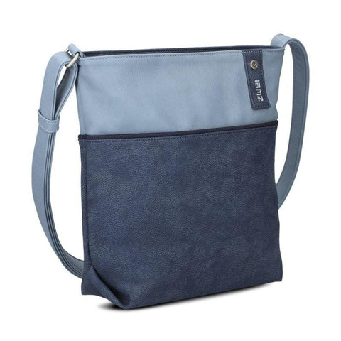 Zwei Taschen - Umhängetaschen - Zwei Umhängetasche Jana J10 nubuk-blue