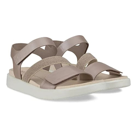 Ecco - Sandalen - Ecco Sandale Flowt grey rose metallic